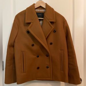 Jcrew Melton Wool Peacoat